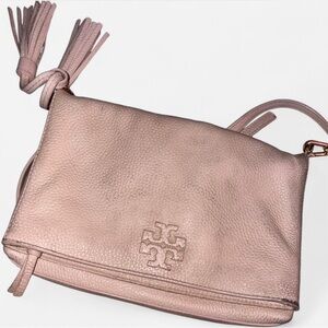 Tory Burch Pink Crossbody Bag with Tassels